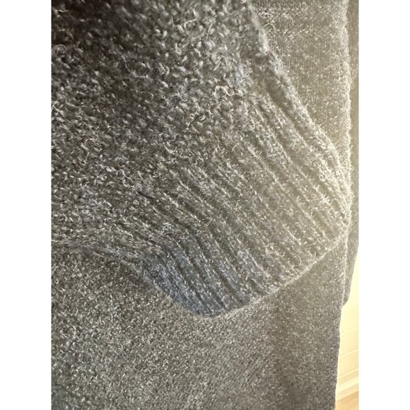 PENDLETON Men's Charcoal Large 1/4 Zip Washable Wool Pullover Front Pattern - Picture 4 of 10